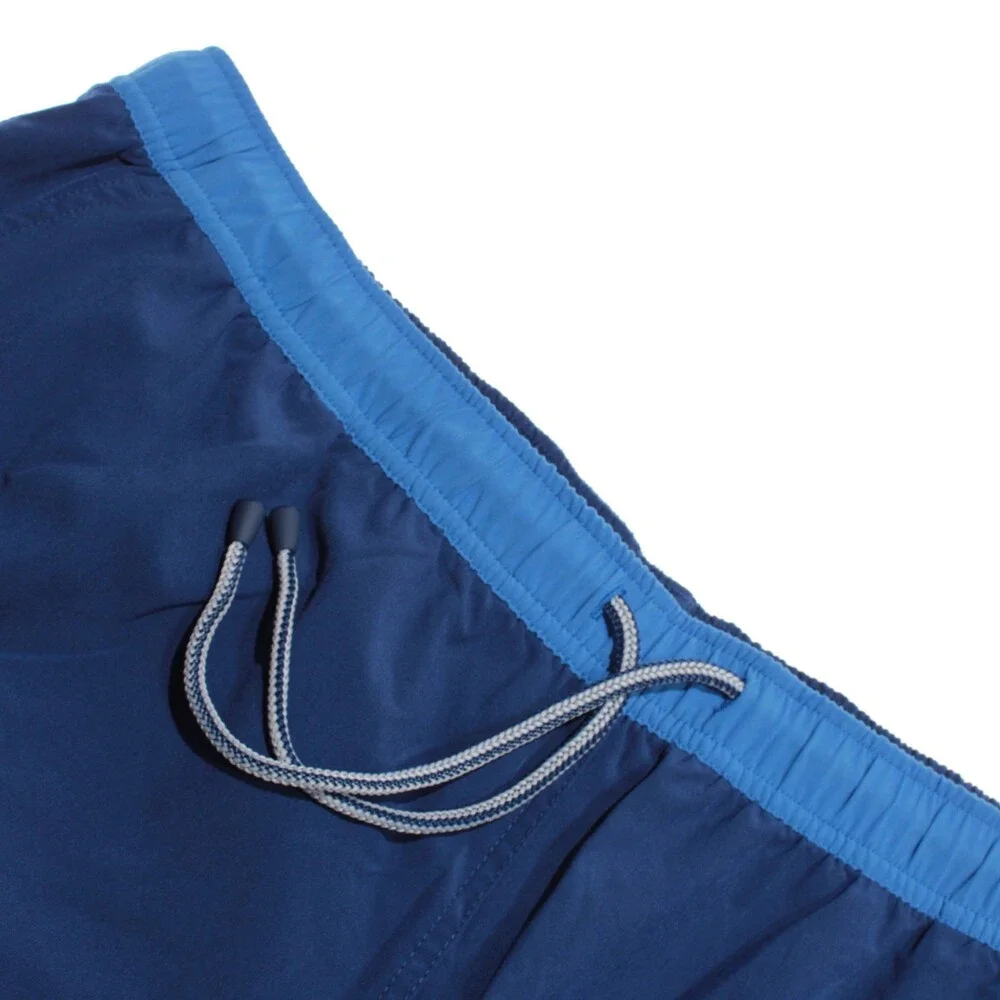 Peter Millar NWT Swimsuit Size XL US Seaside In Solid Blue Polyester Blend
